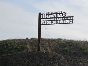 The Milwaukee Rotary Arboretum is under construction along the Milwaukee River on the southern edge of Riverside Park.