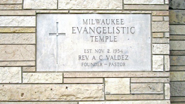 Zenith Theater cornerstone