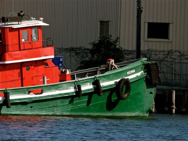 Looking pretty spry for a 118-year-old, the Wisconsin awaits its next assignment at the Great Lakes Towing dock on Jones Island. Carl Swanson photo