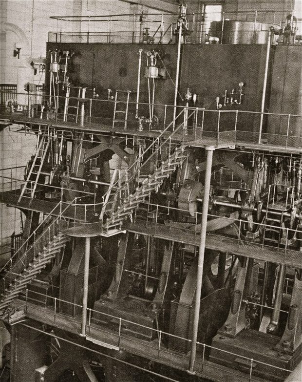 River pumping station steam engine